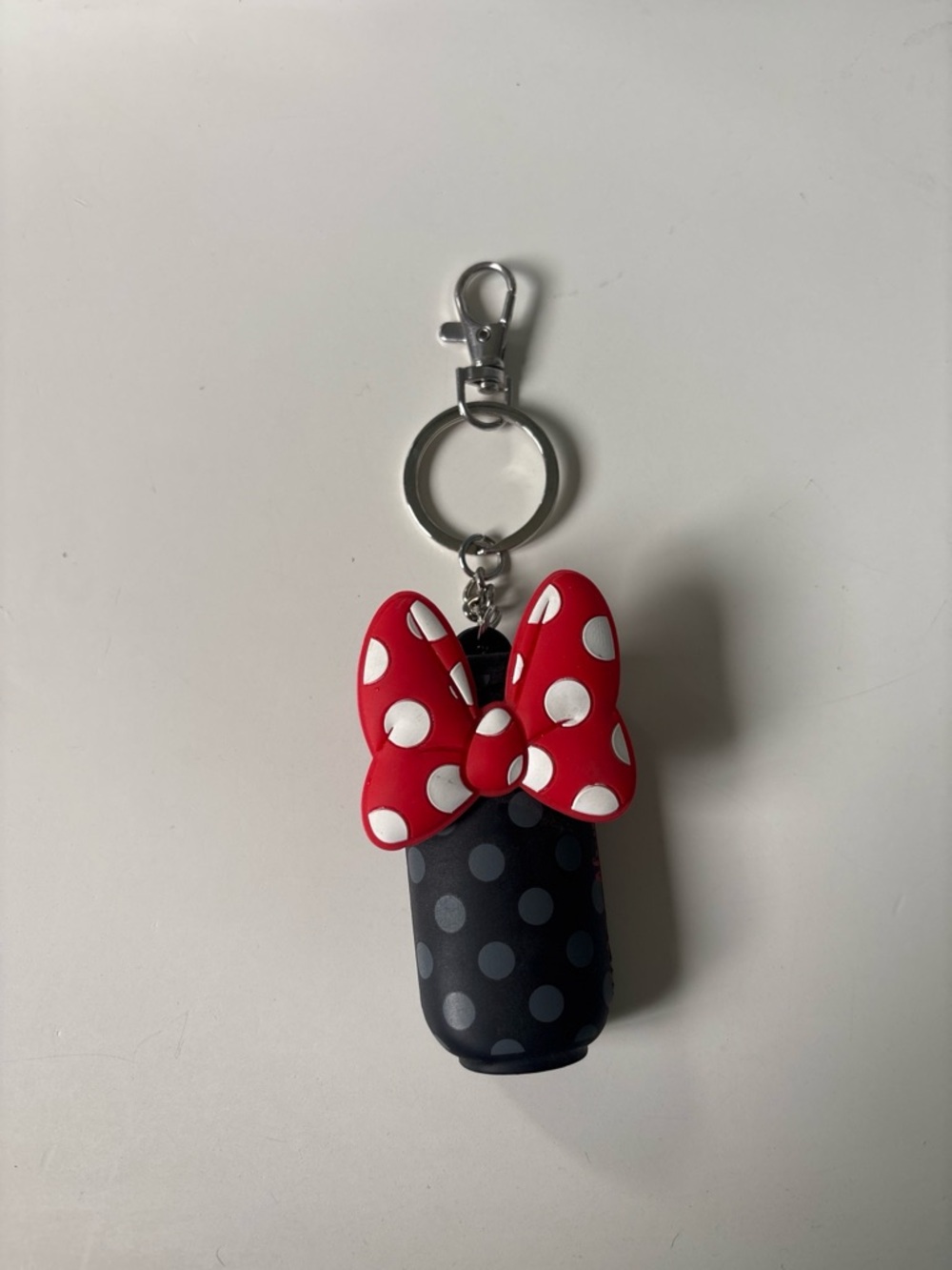 Minnie Mouse Red Polka Dot Bow Keychain Accessory